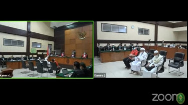 Sidang replik atas pledoi Habib Rizieq di PN Jakarta Timur, Senin 14 Juni 2021