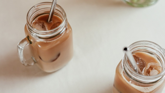 Ilustrasi milk tea.