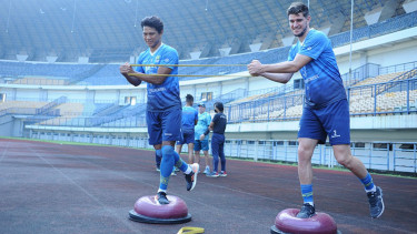 Latihan Persib Bandung.
