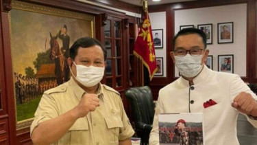 Prabowo Subianto dan Ridwan Kamil bertemu di Jakarta