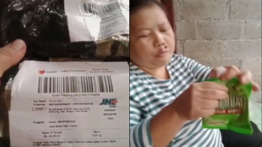 Beli kipas di lazada dikirim sabun colek (Instagram/manaberita)