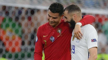 Cristiano Ronaldo dan Karim Benzema