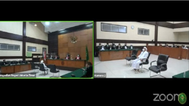 Pembacaan vonis Habib Rizieq kasus Swab Tes