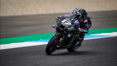 Pembalap Monster Energy Yamaha, Maverick Vinales. 