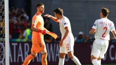 Kiper Timnas Spanyol, Unai Simon lakukan blunder lawan Kroasia