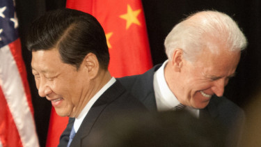 Presiden China Xi Jinping dan Presiden AS Joe Biden.