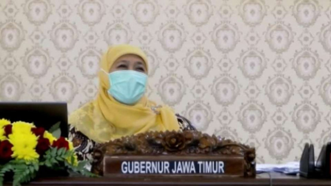 Gubernur Jatim Khofifah Indar Parawansa.