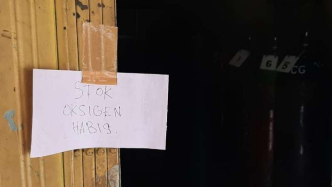 Pedagang kehabisan persediaan oksigen.