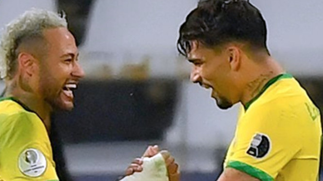 Pemain Timnas Brasil, Neymar dan Lucas Paqueta
