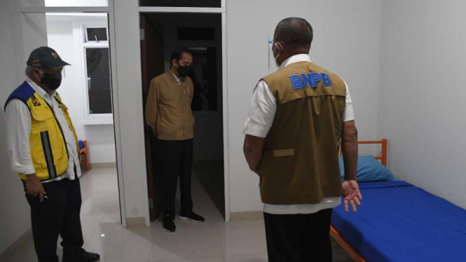 Presiden Jokowi Tinjau Kesiapan Rusun Pasar Rumput Untuk Pasien COVID-19