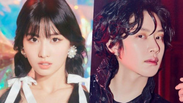 Momo TWICE dan Kim Heechul Super Junior
