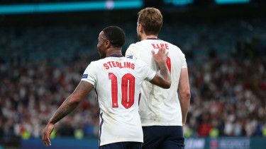 Penyerang Timnas Inggris, Harry Kane dan Raheem Sterling