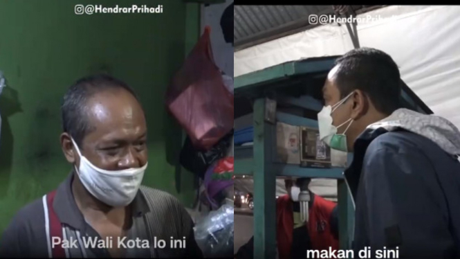 Video Sidak PPKM Ala Walkot Semarang Borong Gorengan (Instagram/hendrarprihadi)