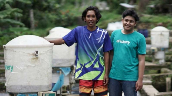 Pembudidaya perikanan mitra eFishery.