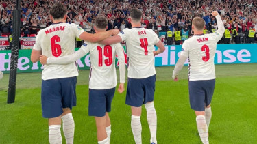 Declan Rice dan pemain Timnas Inggris lainnya