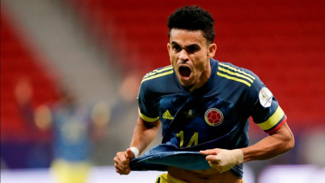 Winger Timnas Kolombia, Luis Diaz. 
