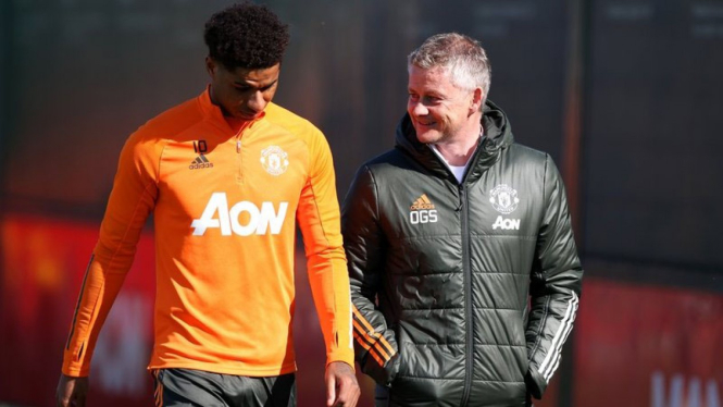 Marcus Rashford dan Ole Gunnar Solskjaer