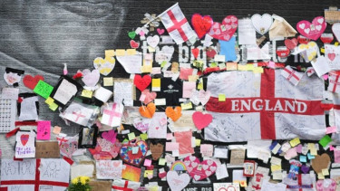 Pesan cinta di mural Marcus Rashford