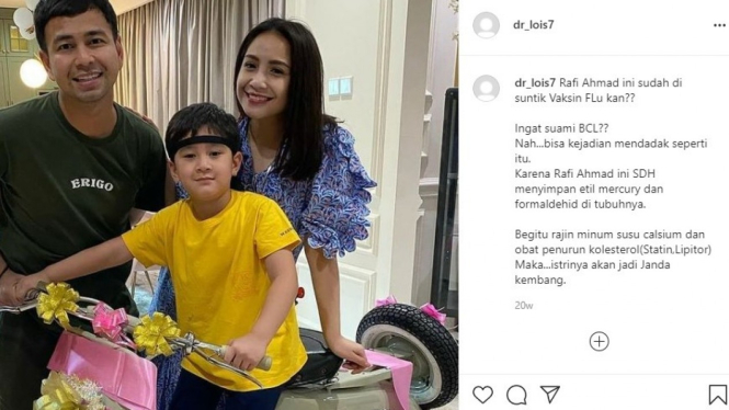 Postingan dr. Lois Owien singgung Nagita Slavina