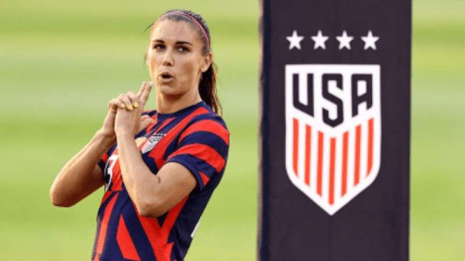 Penyerang Timnas Amerika Serikat, Alex Morgan.
