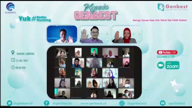Kemkominfo gelar “Kepoin Genbest” dengan tema “Remaja Zaman Now: Diet Sehat Gak Salah Alamat” di Bandar Lampung.