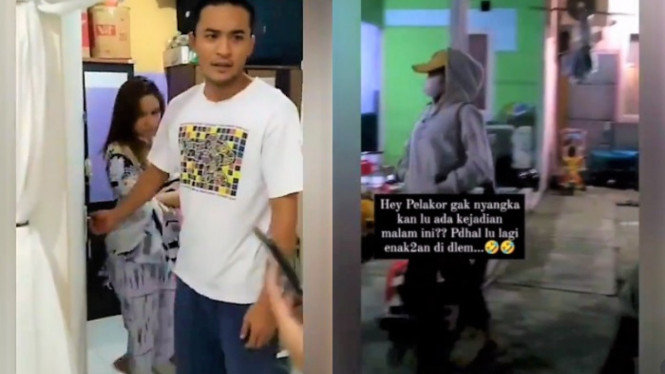 Viral video istri gerebek pelakor sang suami pramugara