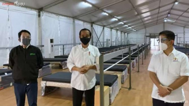 Jokowi Tinjau rumah oksigen