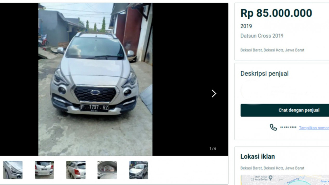Mobil bekas Datsun Cross