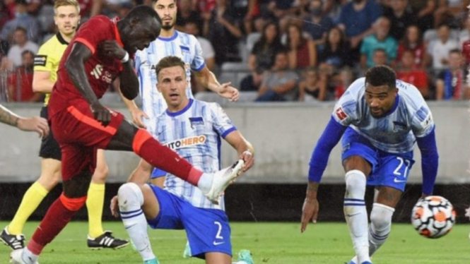 Pertandingan antara Hertha Berlin vs Liverpool