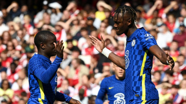 Dua pemain Chelsea, N'golo Kante dan Tammy Abraham