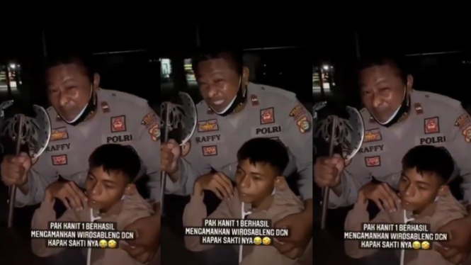 Viral Video Wiro Sableng Ditangkap Polisi (Instagram/cetull.22)