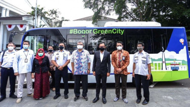 Bus Listrik BYD C6 di Kota Bogor Dari PT Bakrie Autoparts