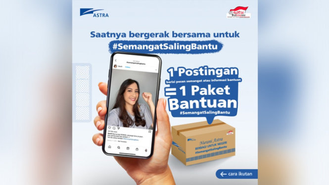 Astra meluncurkan gerakan #SemangatSalingBantu.