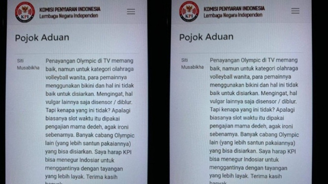 Bu Siti Protes Pakaian Pemain Voli Bikini Malah Kena Bully (Twitter/djaycoholic)
