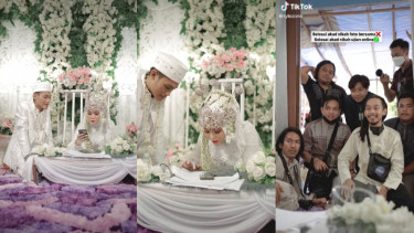 Viral setelah Akad Nikah, Pengantin Wanita Ini Langsung Ujian Online (TikTok/rylezonn)