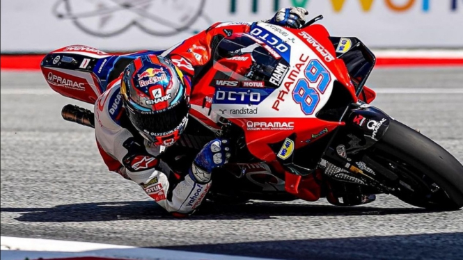 Pembalap Pramac Racing, Jorge Martin. 