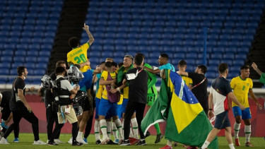 Timnas Brasil raih medali emas Olimpiade 2020
