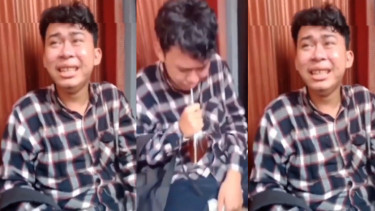 Viral Cowok Menangis setelah Cintanya Ditolak (Instagram/smart.gram)