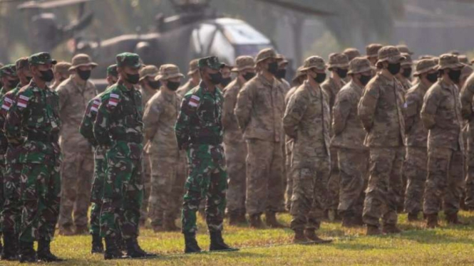 VIVA Militer: Pasukan TNI Angkatan Darat dan US Army dalam Latma Garuda Shield