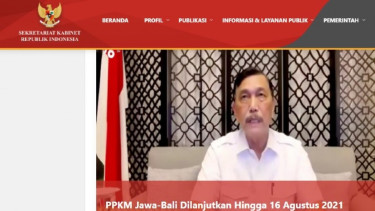 Tampilan situs setkab.go.id