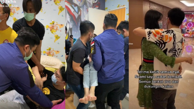 Video penangkapan dr. Richard Lee Dihapus, Istrinya Posting Pelukan (TikTok/dr.reni.effendi)