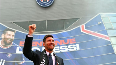 Megabintang PSG, Lionel Messi. 