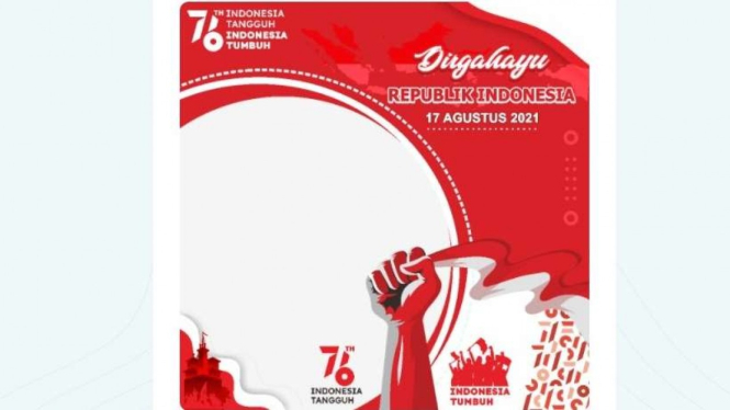 Twibbon HUT RI Ke-76
