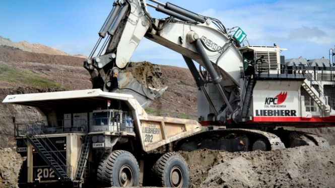 Situasi di site BUMI, PT Kaltim Prima Coal (KPC), Sangatta, Kalimantan Timur.