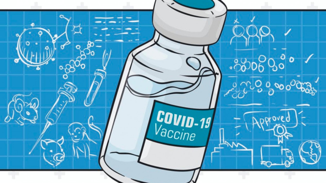 Ilustrasi vaksin COVID-19.