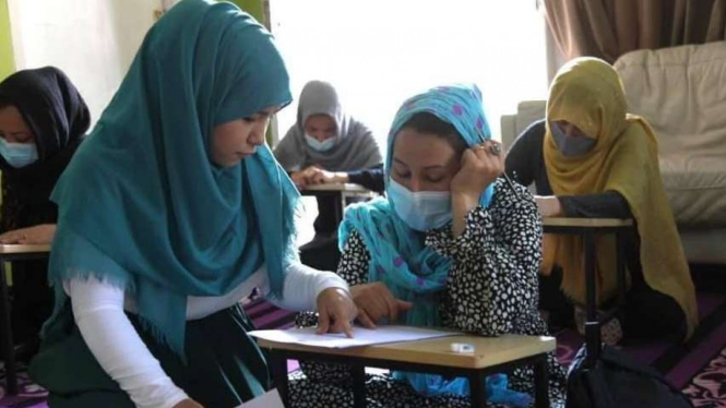 Pengungsi Afghanistan di Cisarua, Bogor, Jawa Barat.