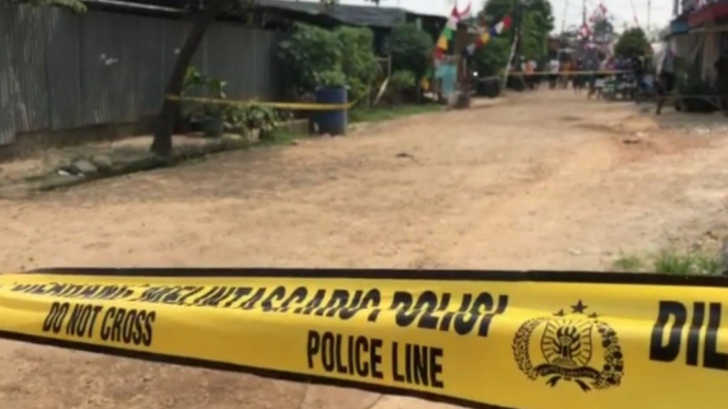 Lokasi temuan benda mencurigakan di Bekasi