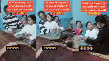 Bocah Perempuan Ini Meratap di Depan Jenazah Ibunya (Instagram/energisolo)