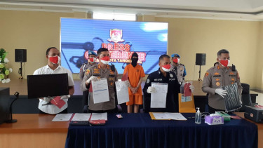 Polres Kota Tangerang ungkap kasus pemalsuan tes swab PCR.