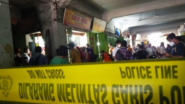 Garis polisi di lokasi toko yang dirampok (Foto ilustrasi).